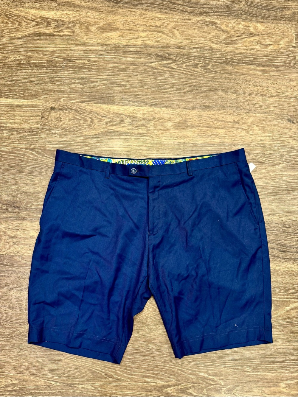 NWT Paisley & Gray Men’s 42 Navy Blue Slim Fit Stretch Dress Shorts